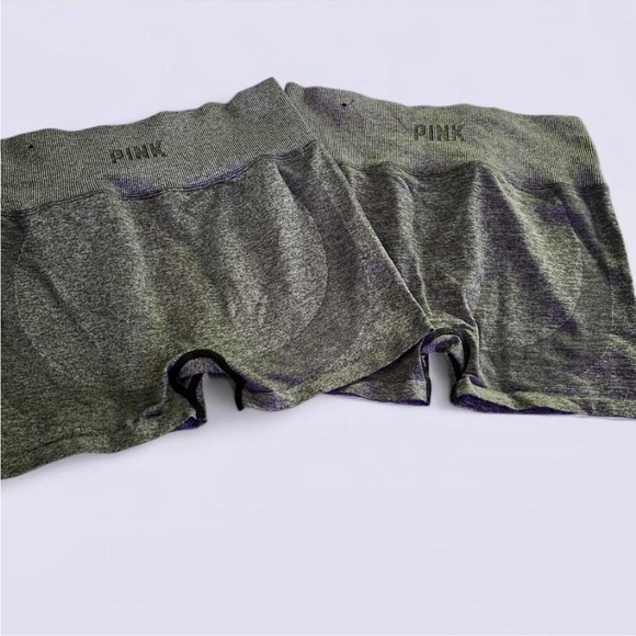 VS PINK Active Seamless High Waist Contour Shorts - Heather Gray - Small - Picture 6 of 6